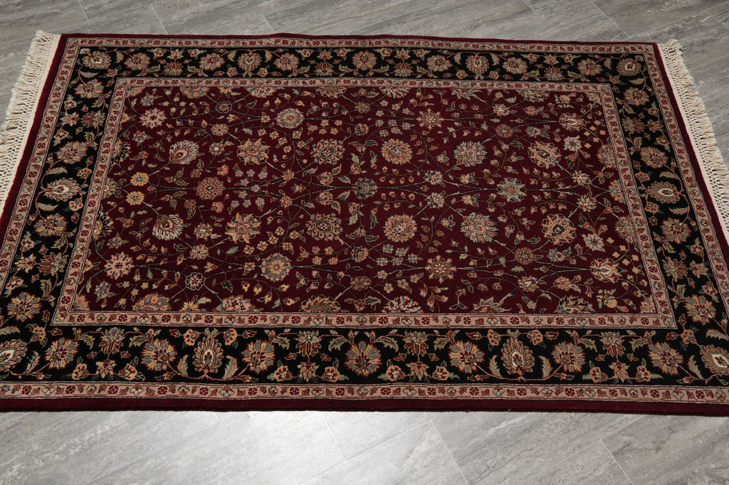 4 x 6 Quality Handmade Rug Wool and Silk #F-3352