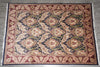 Load image into Gallery viewer, 9 x 12.5 Black Willim Morris Rug Handmade Jaipur 