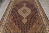 Load image into Gallery viewer, 6.7 x 9.10 Elegant Quality Wool and Silk Handmade Tabriz Mahi Rug Rich Ruby #F-4452