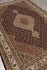 Load image into Gallery viewer, 6.7 x 9.10 Elegant Quality Wool and Silk Handmade Tabriz Mahi Rug Rich Ruby #F-4452