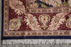 Load image into Gallery viewer, 9 x 12.5 Black Willim Morris Rug Handmade Jaipur #F-4148