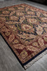 Load image into Gallery viewer, 9 x 12.5 Black Willim Morris Rug Handmade Jaipur #F-4148