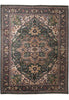 Load image into Gallery viewer, 10.9 x 14.1 New Handmade Serapi Heriz Rug Green #F-4149