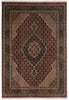 Load image into Gallery viewer, 5.8 x 8.3 Rust Quality Wool and Silk Tabriz Mahi #F-4453