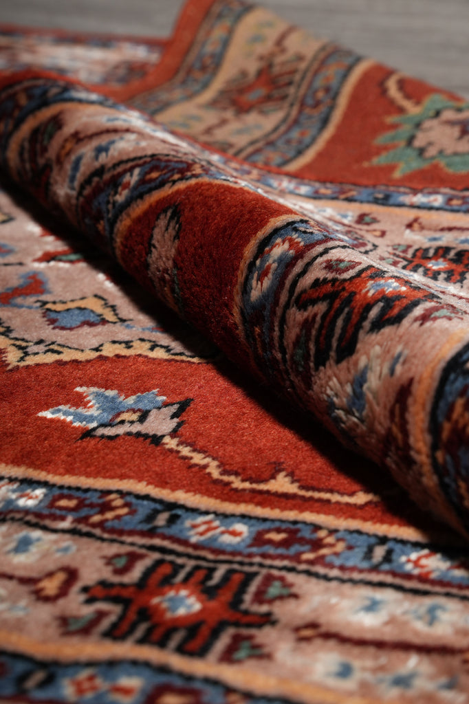 2.8 x 4 Village Handmade Rug Elephant Pattern #F-3105