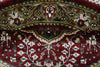 Load image into Gallery viewer, 3 x 3 Feet Round Handmade Rug Burgundy Green Bamboo Silk #F-3354