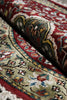 Load image into Gallery viewer, 3 x 3 Feet Round Handmade Rug Burgundy Green Bamboo Silk #F-3354