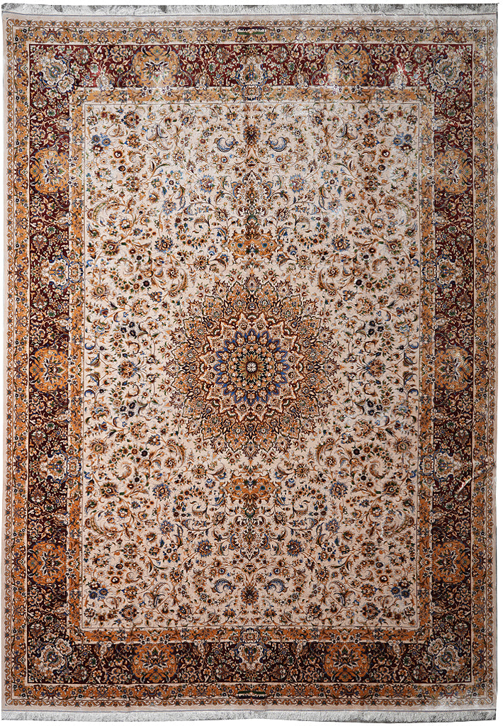 10 x 14 Elegant Detailed Turkish Tabriz Pattern Rug #F-4150
