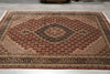 Load image into Gallery viewer, 5.8 x 8.3 Rust Quality Wool and Silk Tabriz Mahi #F-4453