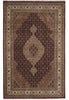 Load image into Gallery viewer, 6.6 x 9.10 High Quality Handmade Wool and Silk Tabriz Mahi Herati Rug Ruby Burgundy #PIX-28994