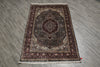Load image into Gallery viewer, 4 x 6 Kashmir Bamboo Silk Handmade Rug Sage Green #F-3355