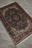 Load image into Gallery viewer, 4 x 6 Kashmir Bamboo Silk Handmade Rug Sage Green #F-3355