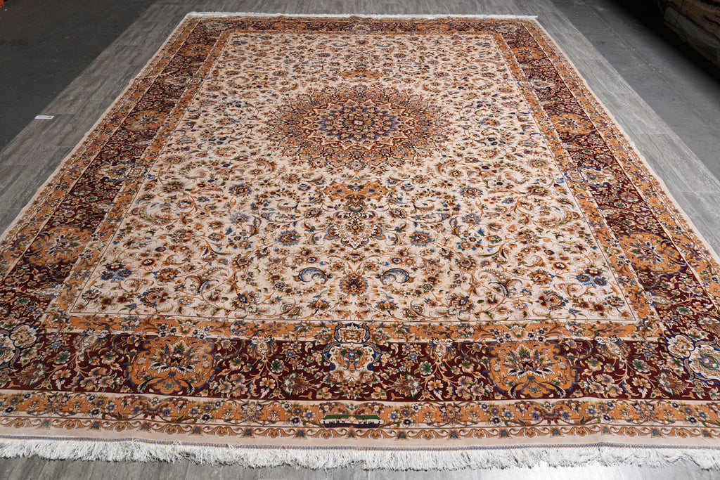 10 x 14 Elegant Detailed Turkish Tabriz Pattern Rug #F-4150