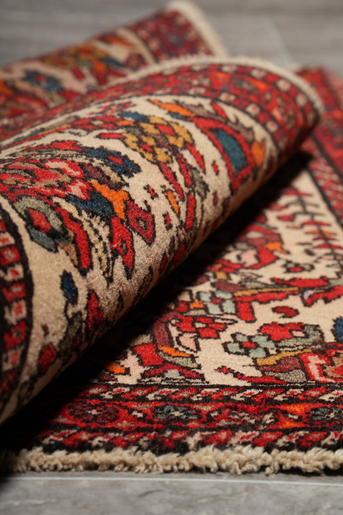 2 x 2.6 Persian Floral Bijar Small Rug  Dense Weave #F-3107