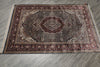 Load image into Gallery viewer, 4 x 6 Kashmir Bamboo Silk Handmade Rug Sage Green #F-3355