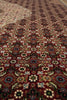 Load image into Gallery viewer, 6.6 x 9.10 High Quality Handmade Wool and Silk Tabriz Mahi Herati Rug Ruby Burgundy #PIX-28994