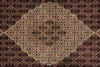 Load image into Gallery viewer, 6.6 x 9.10 High Quality Handmade Wool and Silk Tabriz Mahi Herati Rug Ruby Burgundy #PIX-28994