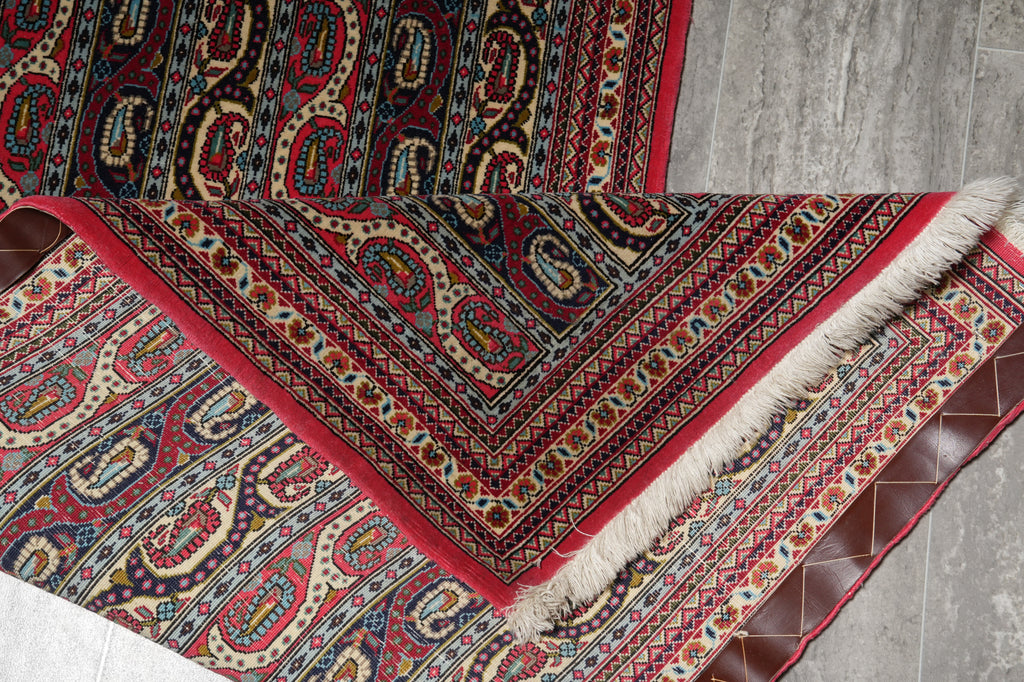 2 x 6 Fine weave Quality Authentic Persian Qom Kork Wool Runner #F-3104