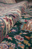 Load image into Gallery viewer, 9.4 x 13 Forest Green Fine Weave Handmade Rug Wool and Silk #F-4151