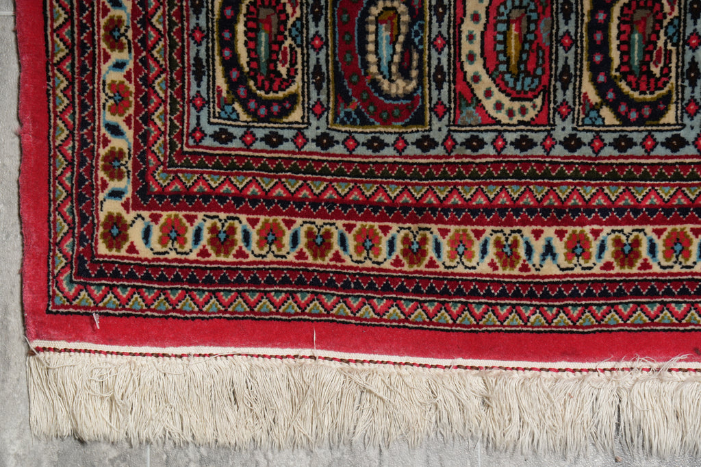 2 x 6 Fine weave Quality Authentic Persian Qom Kork Wool Runner #F-3104