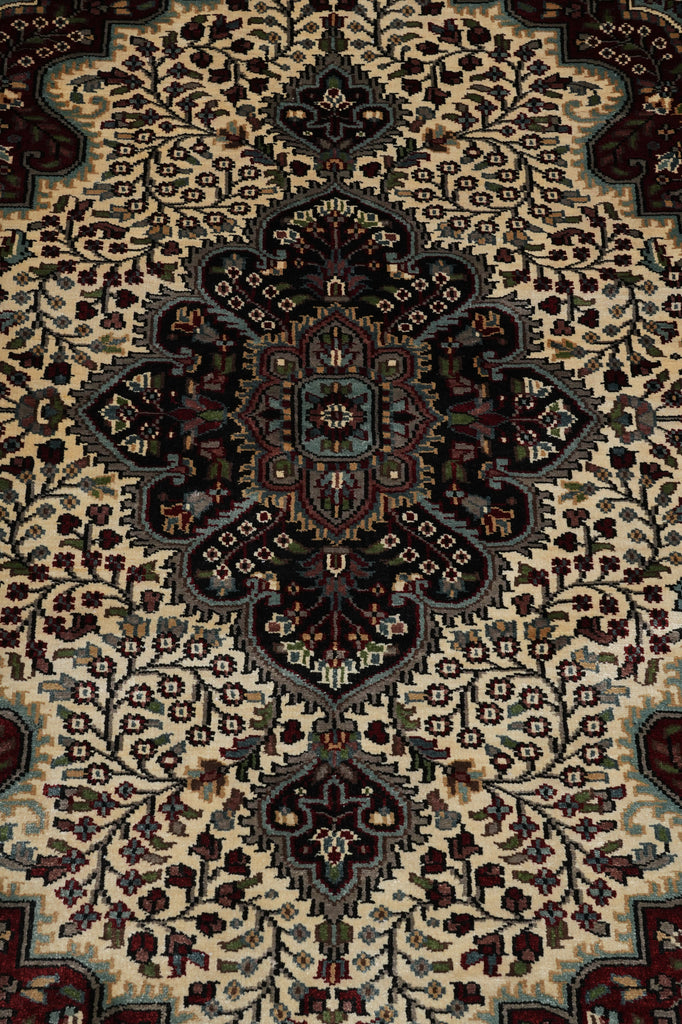 4 x 6 Bamboo Silk Kashmir Handmade Rug #F-3357