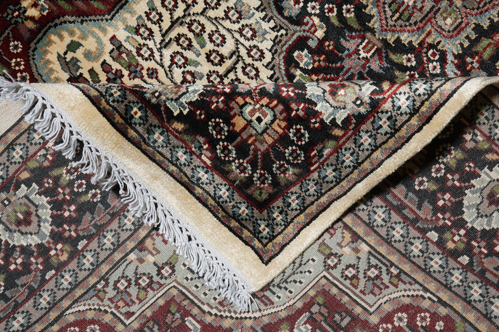 4 x 6 Bamboo Silk Kashmir Handmade Rug #F-3357