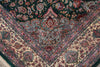 Load image into Gallery viewer, 9.4 x 13 Forest Green Fine Weave Handmade Rug Wool and Silk #F-4151