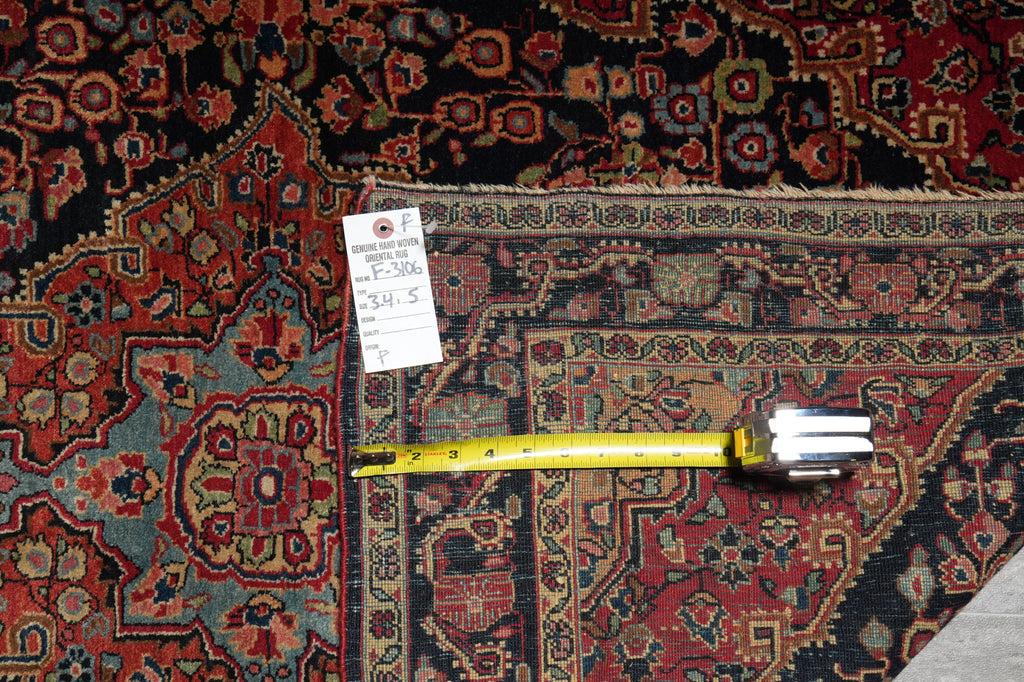 3.4 x 5 Authentic Antique Persian Sarok Feraghan Rug 1940's #F-3106