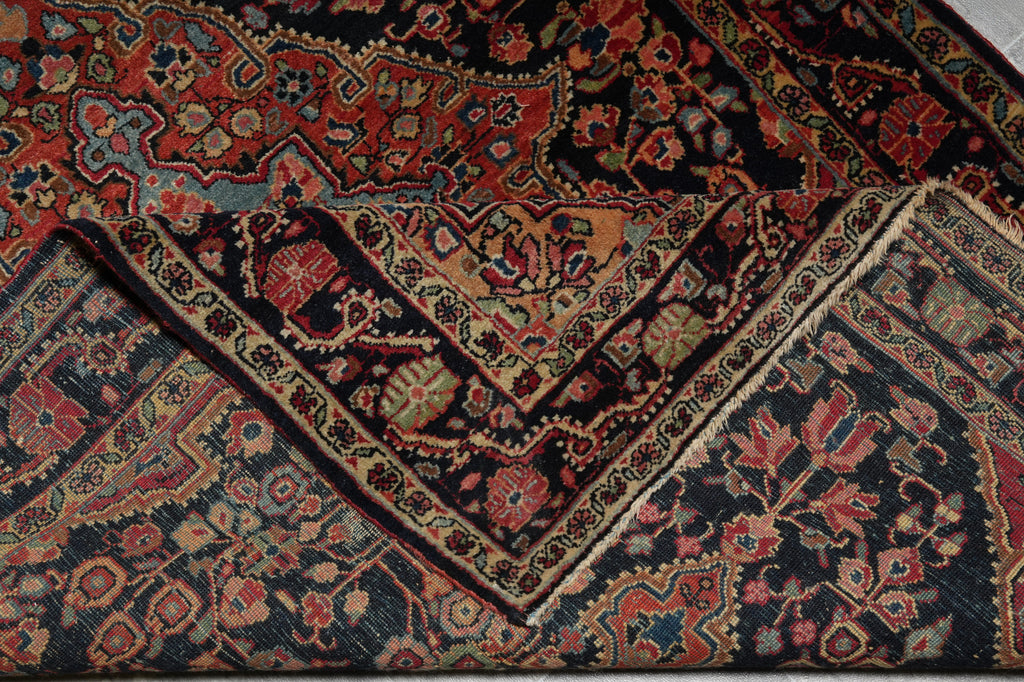 3.4 x 5 Authentic Antique Persian Sarok Feraghan Rug 1940's #F-3106