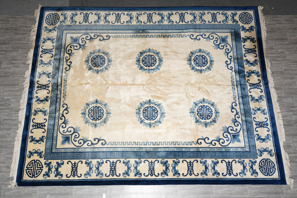 12.0 x 15.5 Bejing Carpet Handmade Chinese Rug Thick Dense Heavy #F-4152