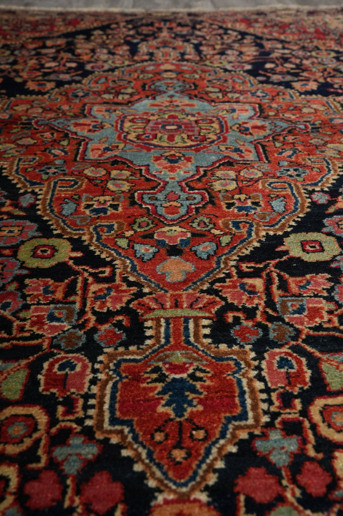 3.4 x 5 Authentic Antique Persian Sarok Feraghan Rug 1940's #F-3106