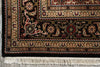 Load image into Gallery viewer, 5.5 x 8 Black Tabriz Mahi Wool and Silk Handmade Rug #F-4454