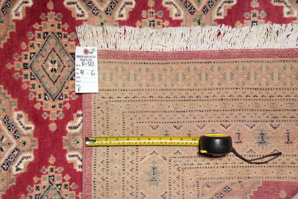 4 x 6 Hand-Knotted Jaldar Bokhara Rug #F-3111