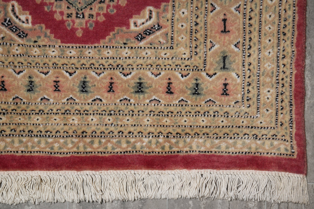 4 x 6 Hand-Knotted Jaldar Bokhara Rug #F-3111