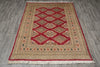 Load image into Gallery viewer, 4 x 6 Hand-Knotted Jaldar Bokhara Rug #F-3111