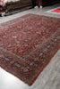 Load image into Gallery viewer, 8.11 x 12.1 Antique Persian Kashan Rug 1940&#39;s #F-4154