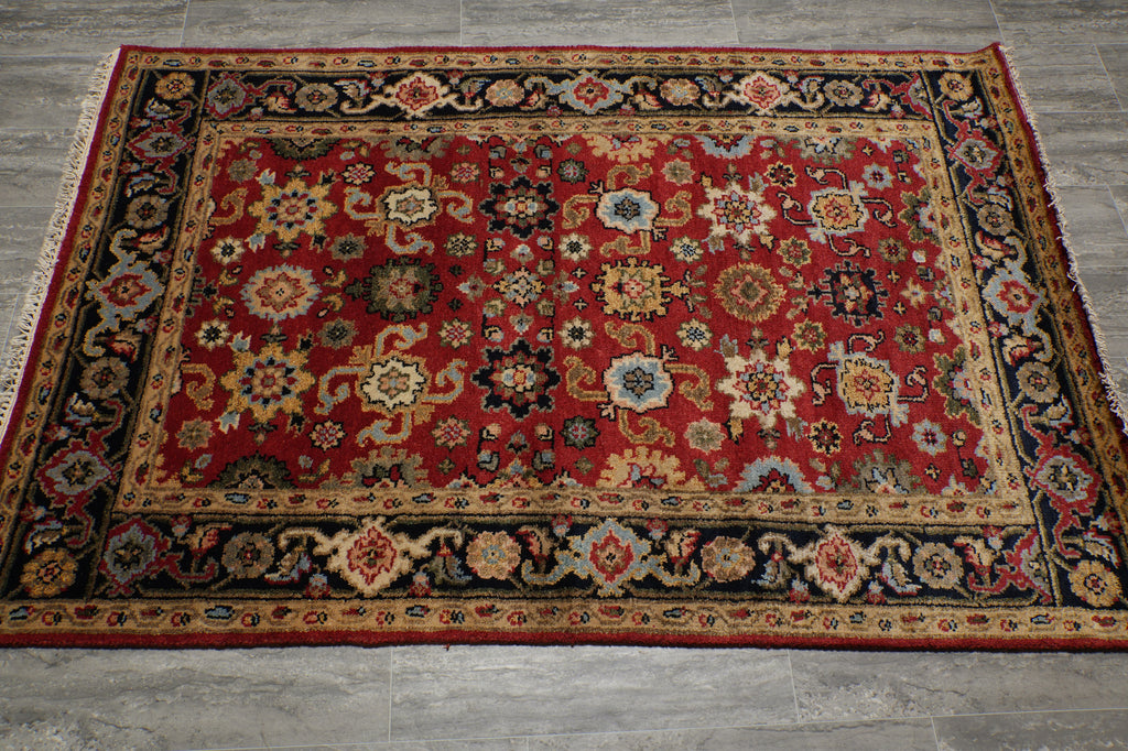 4 x 6 Imported Mahal Rug Handmade India #F-3359