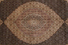 Load image into Gallery viewer, 8.2 x 10.3 Black Mahi Tabriz Wool and Silk Handmade Area Rug #F-4455