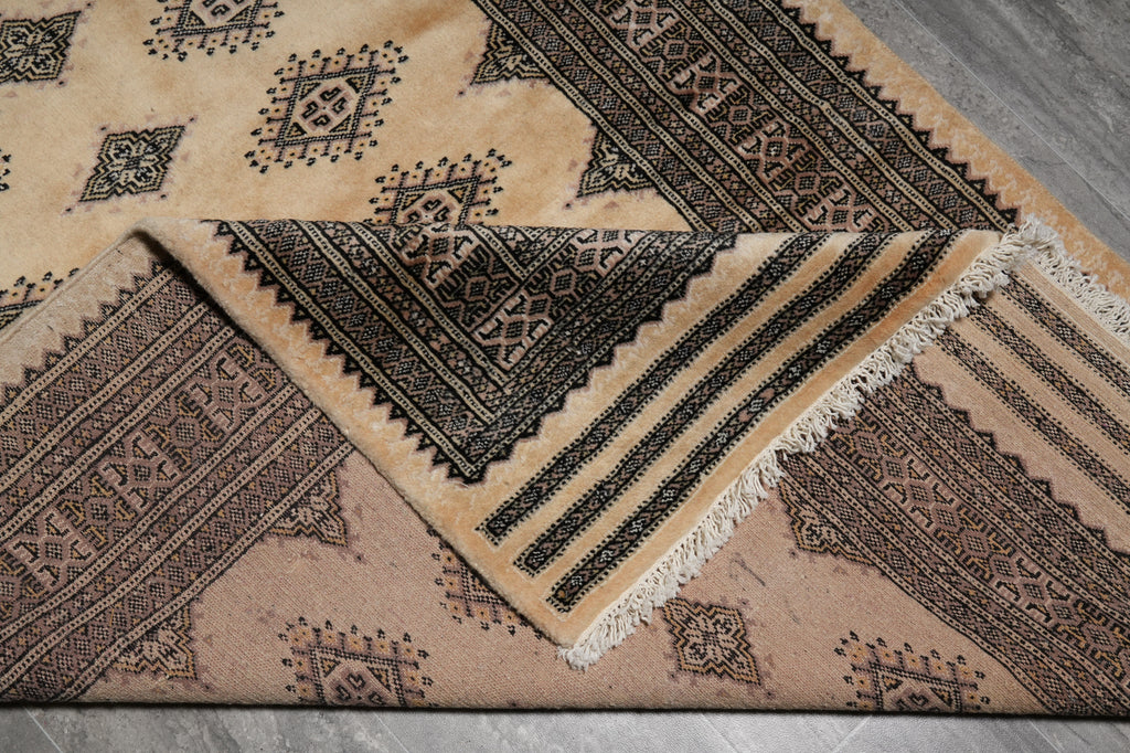 4 x 6 Quality Jaldar Bokhara Rug Imported Pakistan #F-3112