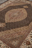 Load image into Gallery viewer, 8.2 x 10.3 Black Mahi Tabriz Wool and Silk Handmade Area Rug #F-4455