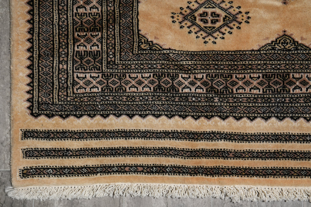 4 x 6 Quality Jaldar Bokhara Rug Imported Pakistan #F-3112