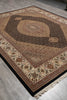 Load image into Gallery viewer, 8.2 x 10.3 Black Mahi Tabriz Wool and Silk Handmade Area Rug #F-4455