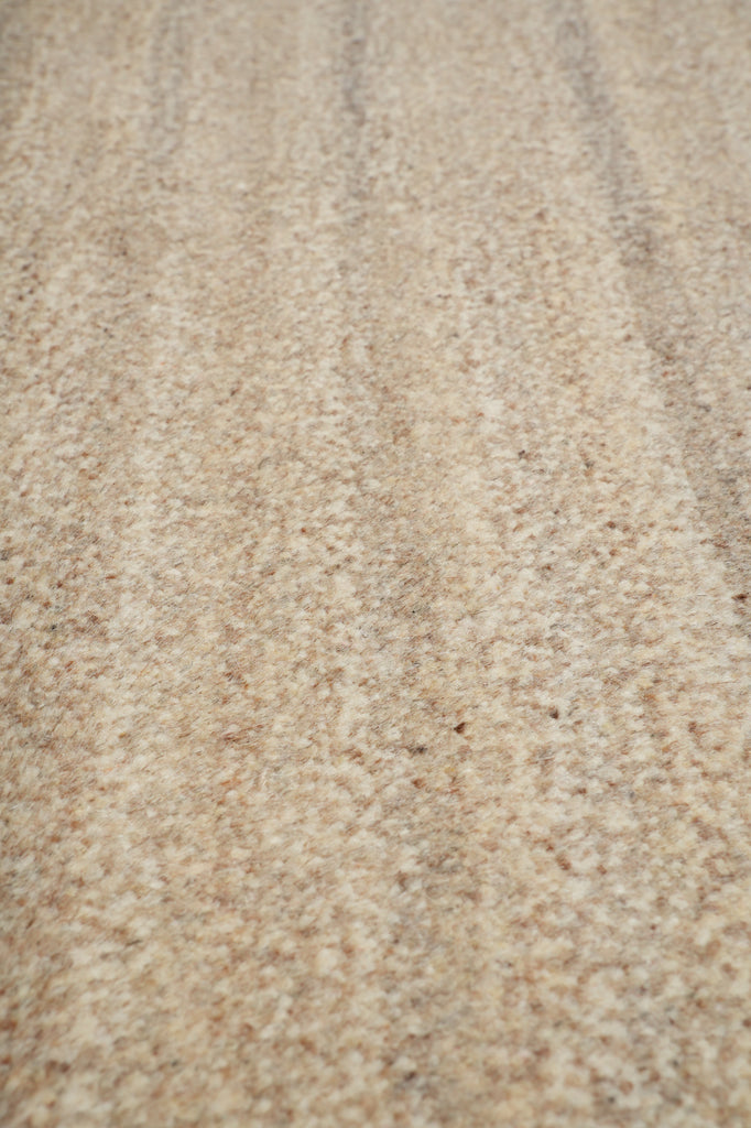 6.9 x 10 Natural Beige Plain One Color Handmade Modern Gabbeh Rug #F-3360
