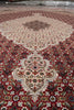 Load image into Gallery viewer, 8.1 x 11.6 Finer Weave Handmade Rug Wool and Silk Mahi Tabriz#F-4155