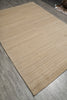 Load image into Gallery viewer, 6.9 x 10 Natural Beige Plain One Color Handmade Modern Gabbeh Rug #F-3360