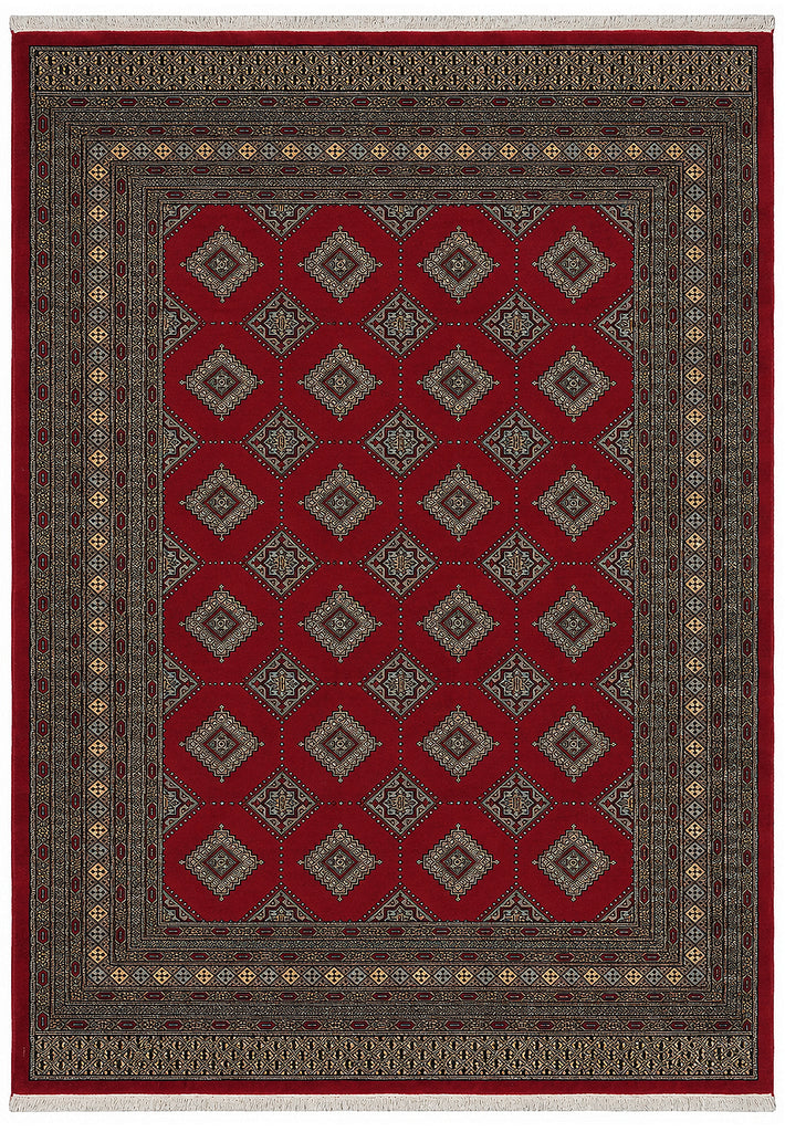 6.6 x 9 Handmade Jaldar Bokhara Rug Imported Pakistan #F-3361