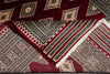 Load image into Gallery viewer, 4 x 6 Hand-Knotted New Jaldar Bokhara Rug Rich Burgundy #PIX-25450