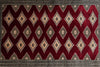 Load image into Gallery viewer, 4 x 6 Hand-Knotted New Jaldar Bokhara Rug Rich Burgundy #PIX-25450