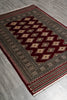 Load image into Gallery viewer, 4 x 6 Hand-Knotted New Jaldar Bokhara Rug Rich Burgundy #PIX-25450