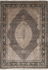 Load image into Gallery viewer, 9 x 12 High Quality Wool and Silk Handmade Area Carpet Black #PIX-8374